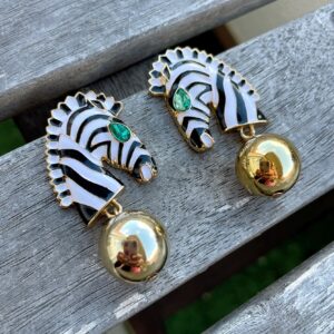 Brincos Zebra